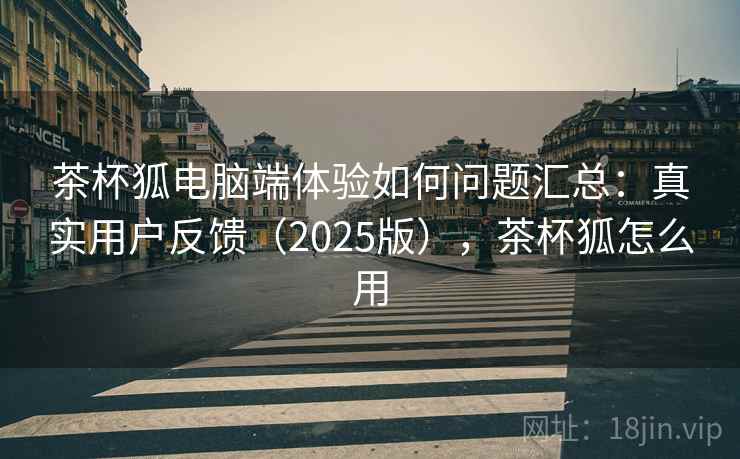 茶杯狐电脑端体验如何问题汇总：真实用户反馈（2025版），茶杯狐怎么用