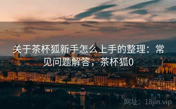 关于茶杯狐新手怎么上手的整理：常见问题解答，茶杯狐0