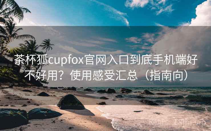 茶杯狐cupfox官网入口到底手机端好不好用？使用感受汇总（指南向）